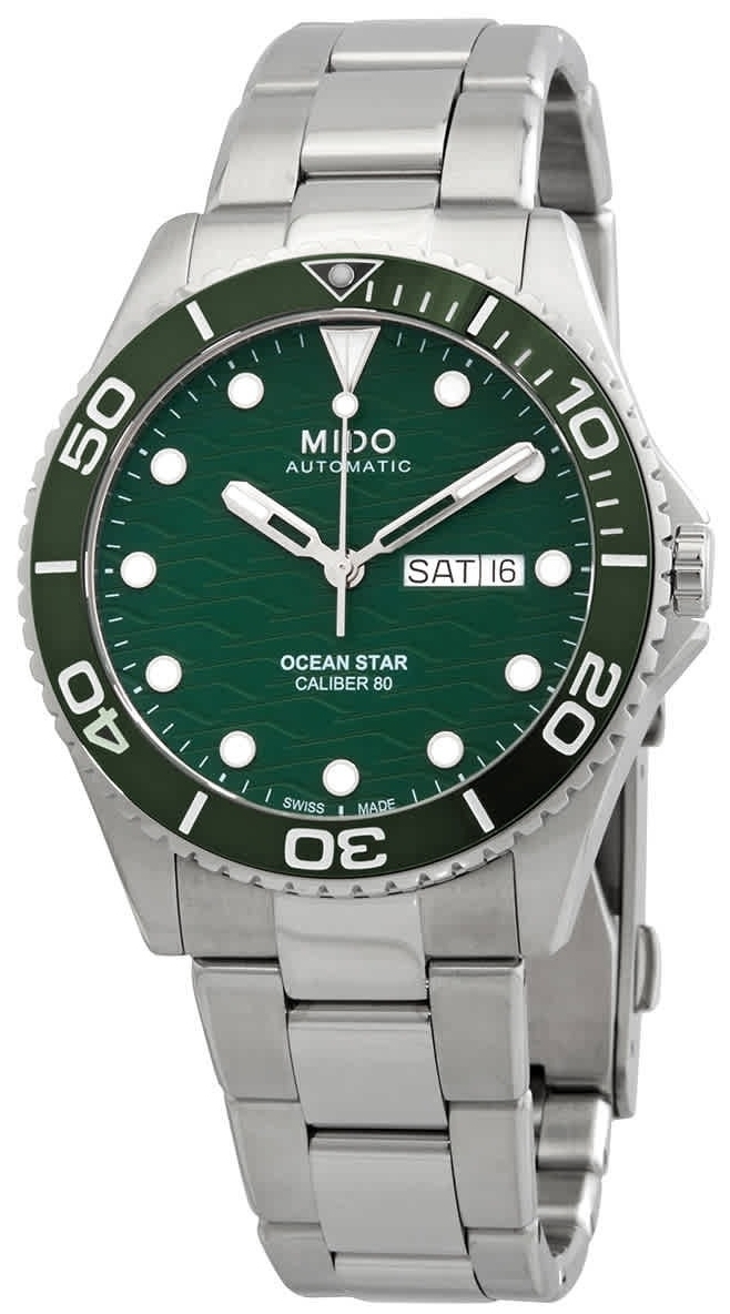 Mido Herrklocka M042.430.11.091.00 Ocean Star Grön/Stål Ø42.5 mm - Mido