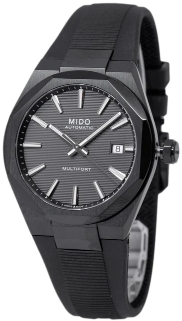 Mido Herrklocka M055.507.37.051.00 Multifort Svart/Gummi &Oslash;40 mm