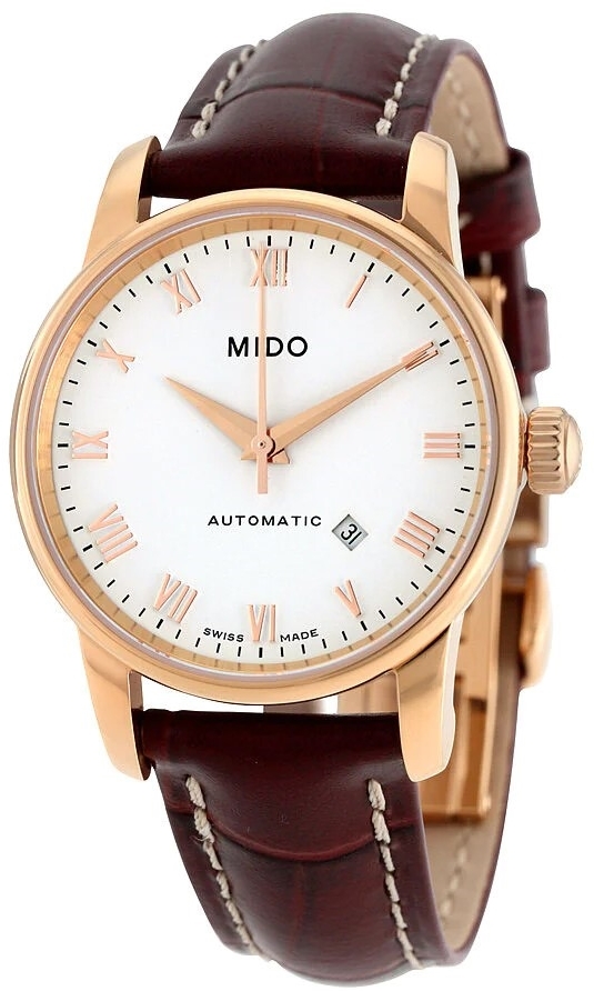 Mido Damklocka M7600.3.26.8 Baroncelli Vit/Läder Ø29 mm - Mido