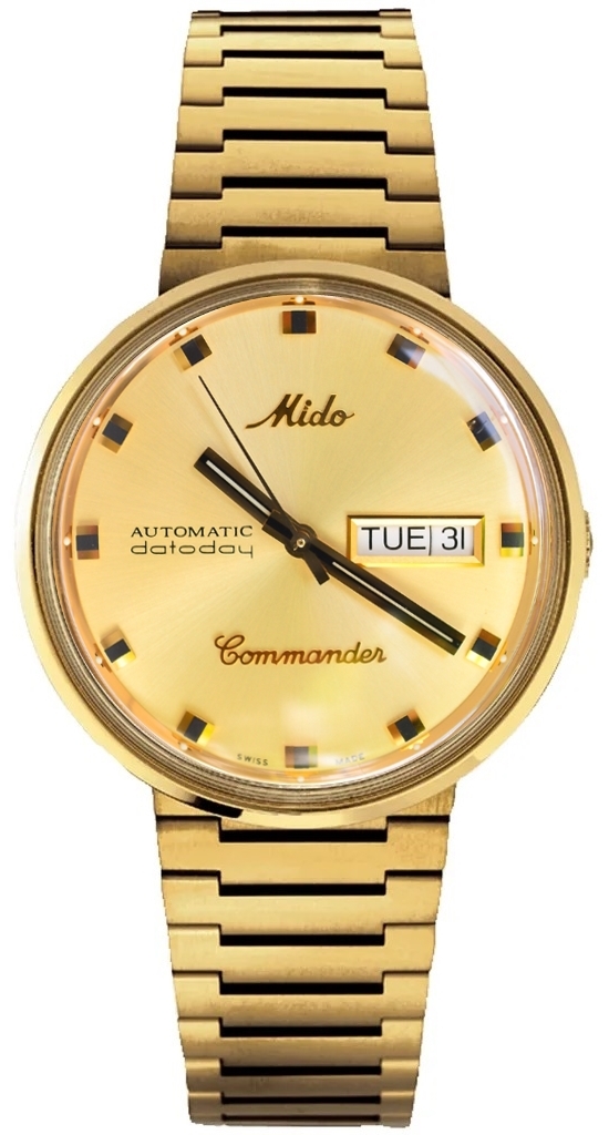 Mido Herrklocka M8429.3.22.23 Commander Guld/Gulguldtonat stål Ø37 - Mido