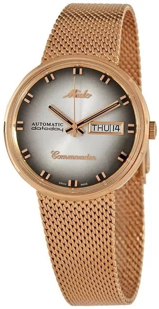 Mido Herrklocka M8429.3.23.11 Commander Grå/Roséguldstonat stål - Mido