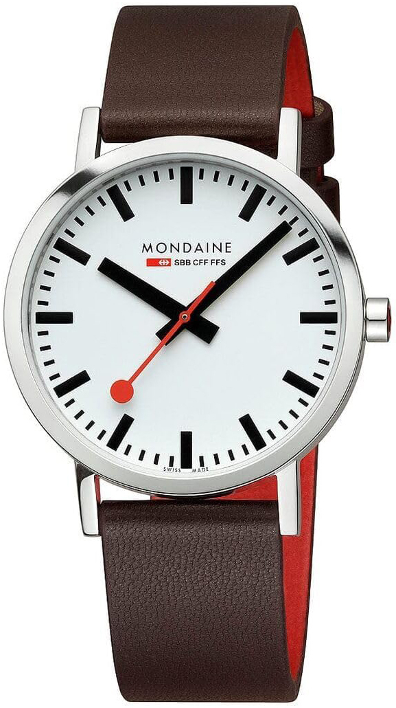Mondaine Damklocka A658.30323.11SBGV Classic Vit/Läder Ø30 mm - Mondaine