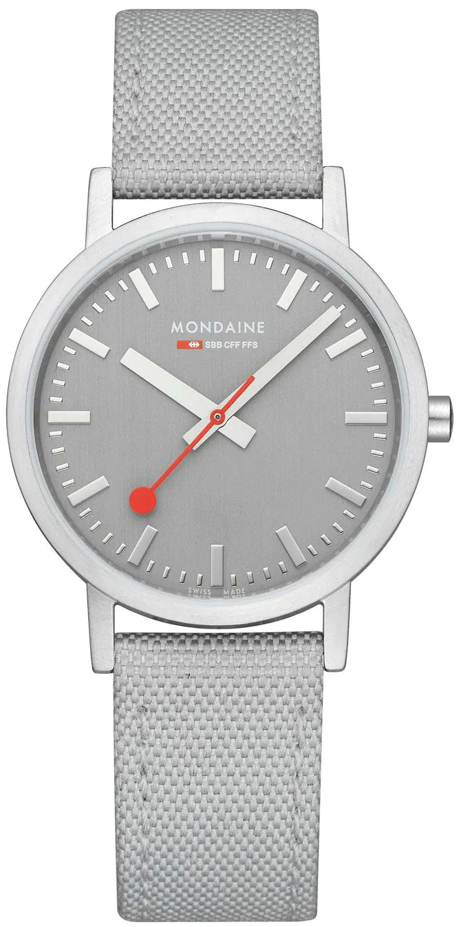 Mondaine Damklocka A660.30314.80SBH Classic Gr&aring;/L&auml;der &Oslash;36 mm