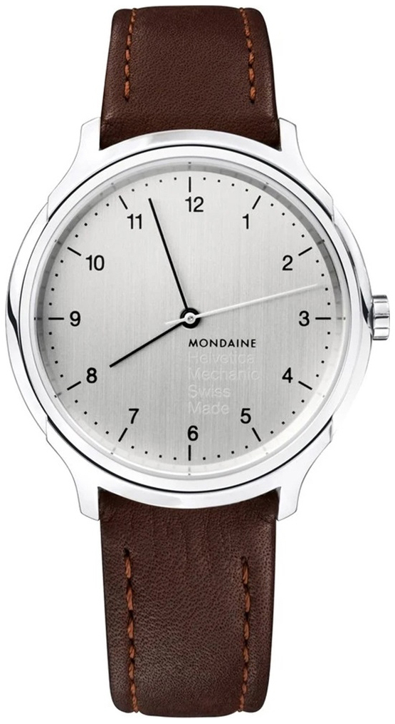 Mondaine Herrklocka MH1.R3610.LG Classic Silverfärgad/Läder Ø40 mm - Mondaine