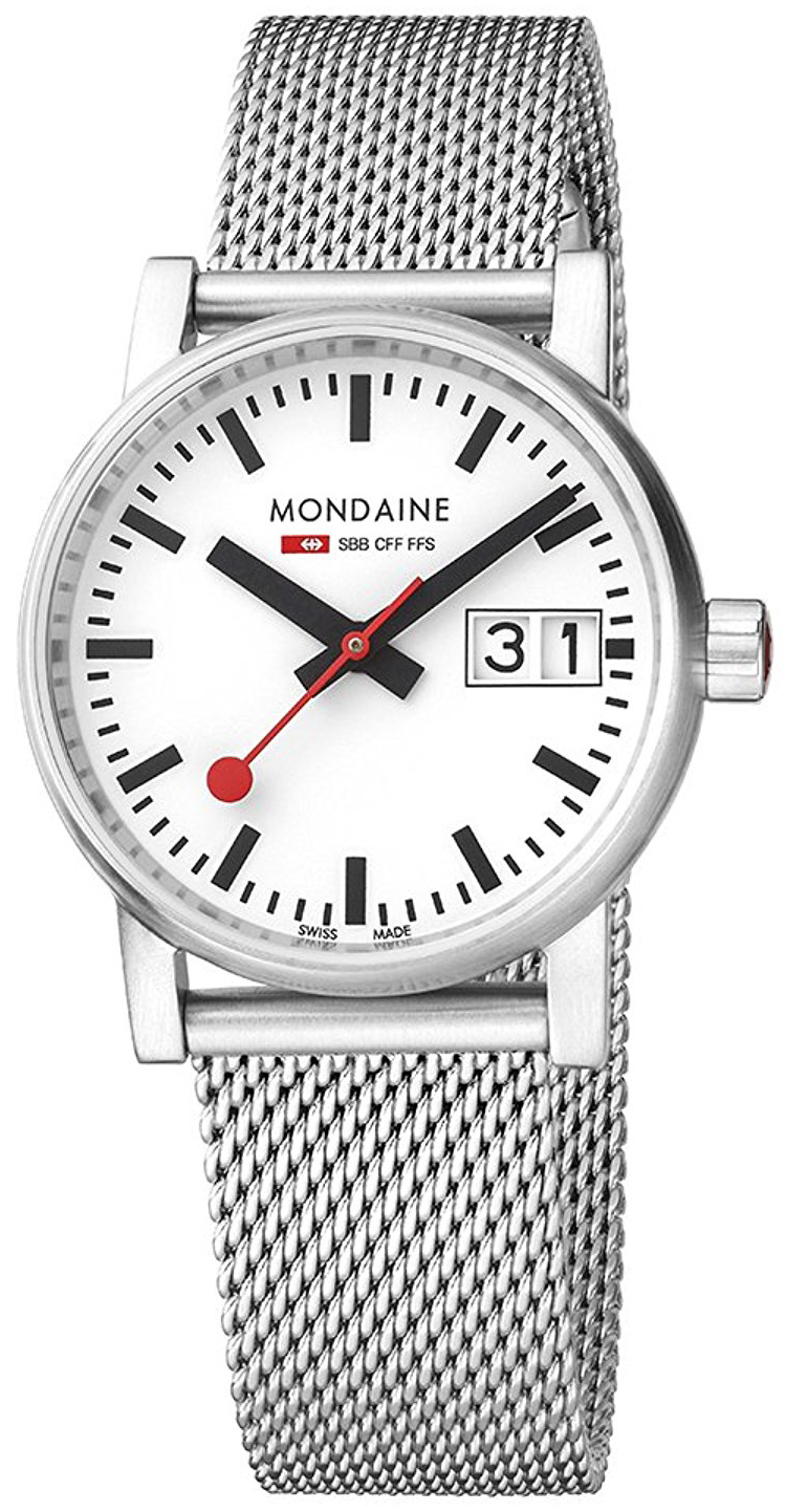 Mondaine Damklocka MSE.30210.SM Vit/Stål Ø30 mm - Mondaine