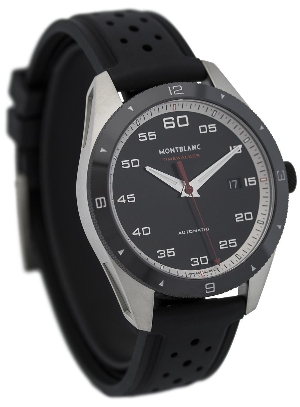 Montblanc Herrklocka 116059 Timewalker Svart/Gummi Ø41 mm - Montblanc