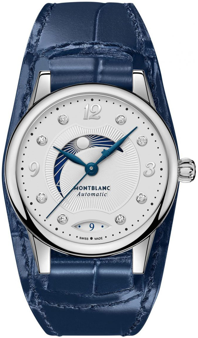 Montblanc Damklocka 127361 Boheme Silverfärgad/Läder Ø30 mm - Montblanc