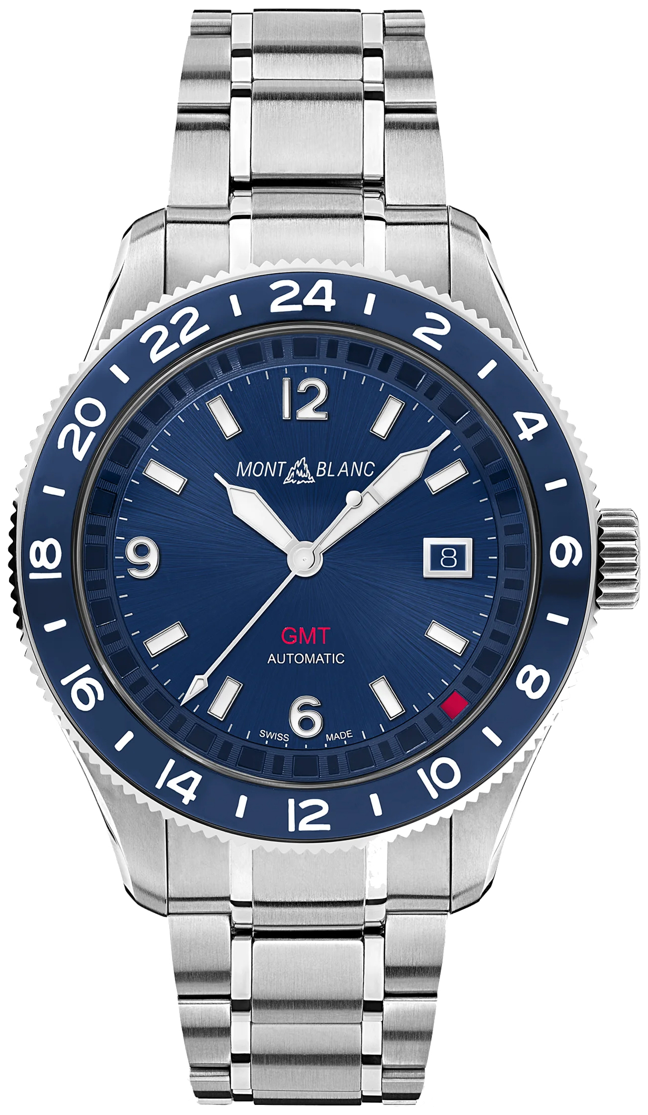 Montblanc 1858 Herrklocka 129616 Blå/Stål Ø42 mm - Montblanc