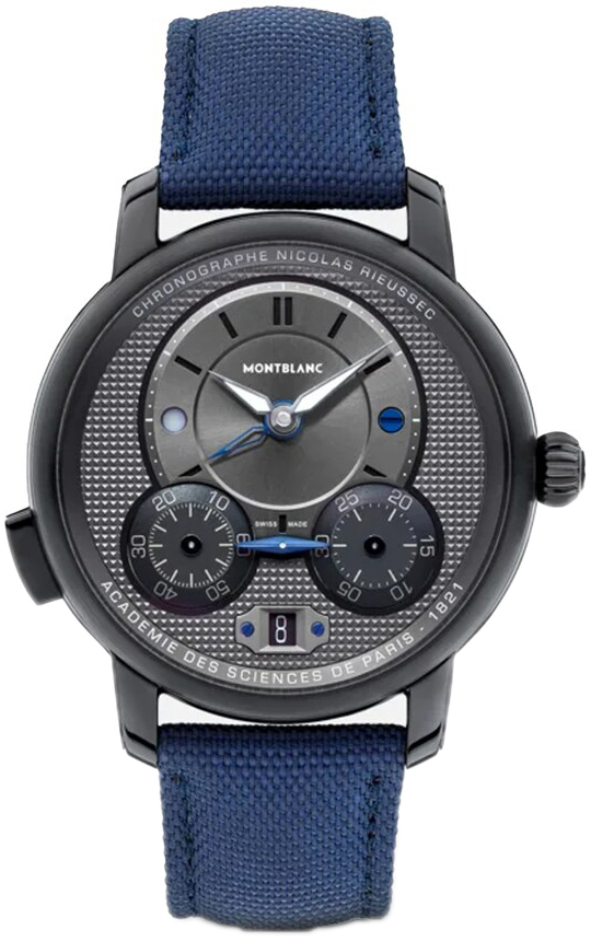 Montblanc Herrklocka 129763 Star Legacy Svart/L&auml;der &Oslash;43 mm