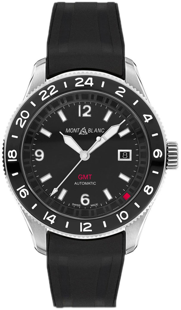 Montblanc 1858 Herrklocka 129766 Svart/Gummi Ø42 mm - Montblanc