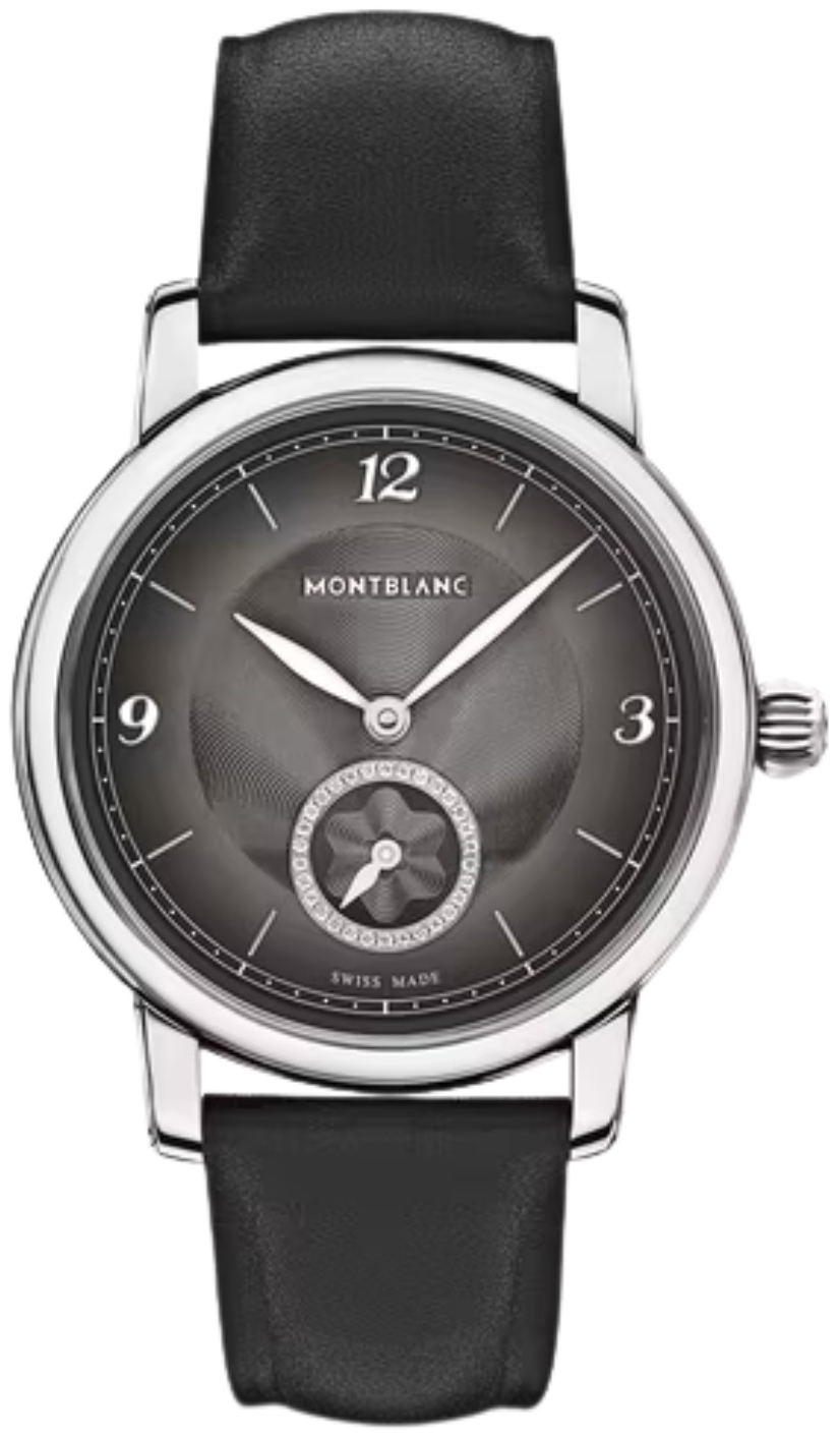 Montblanc Damklocka 132887 Star Legacy Svart/L&auml;der &Oslash;36 mm