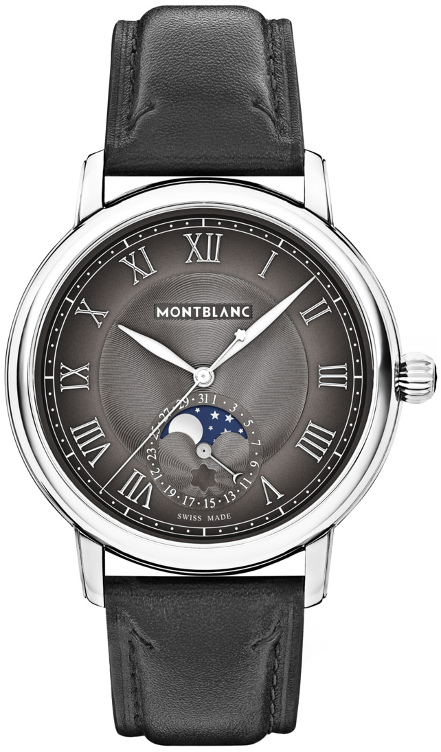 Montblanc Herrklocka 134297 Star Legacy Gr&aring;/L&auml;der &Oslash;42 mm