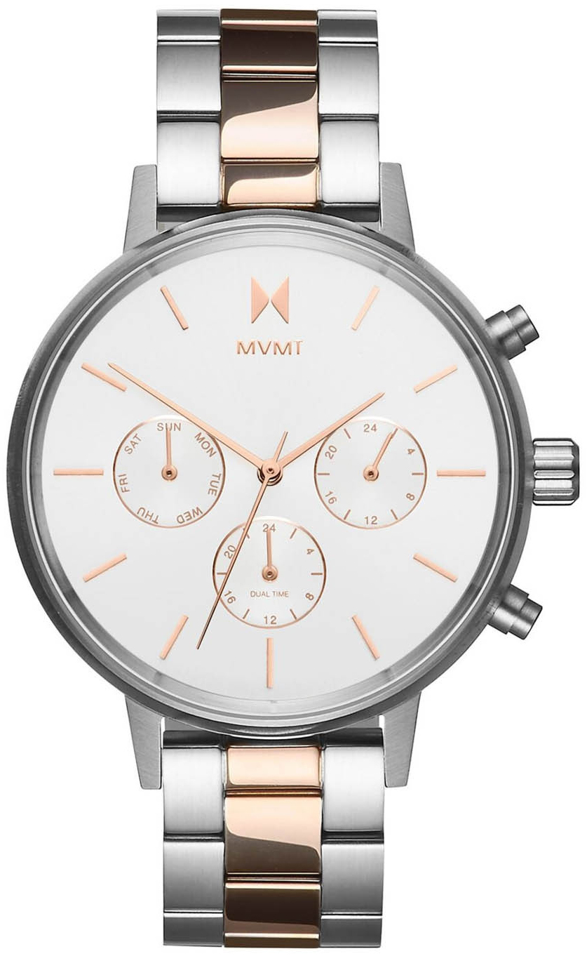 MVMT Damklocka FC01-S Nova Vit/Roséguldstonat stål Ø38 mm - MVMT