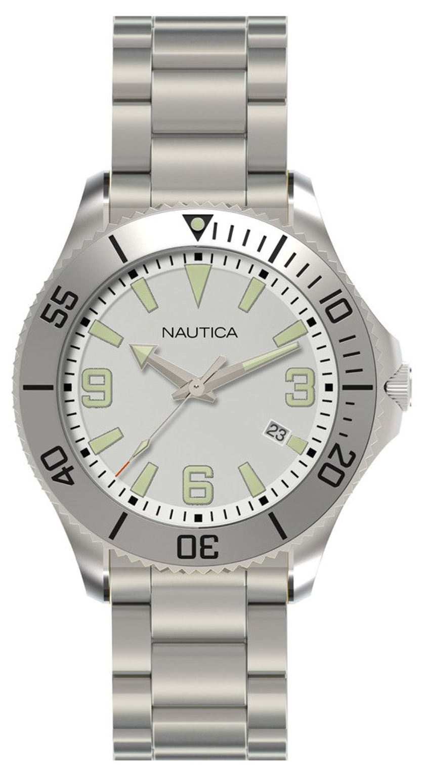 Nautica NAC Herrklocka N11577G Silverfärgad/Stål Ø43 mm
