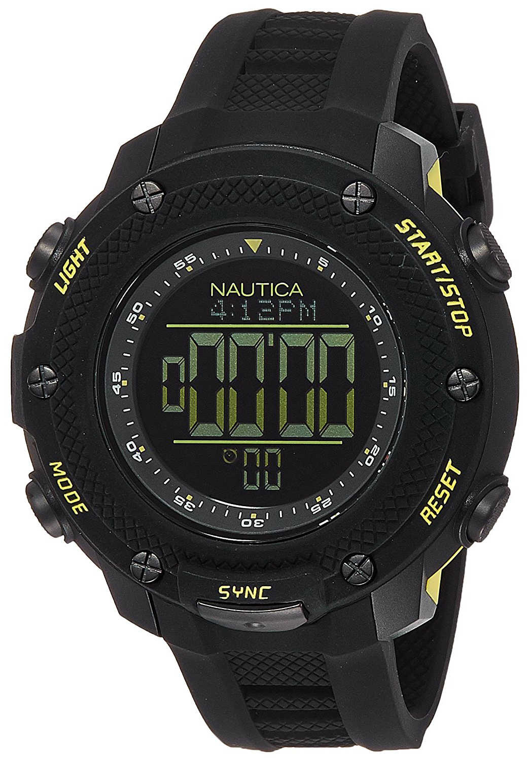 Nautica Herrklocka NAI19523G Analog LCD/Gummi Ø56 mm - Nautica