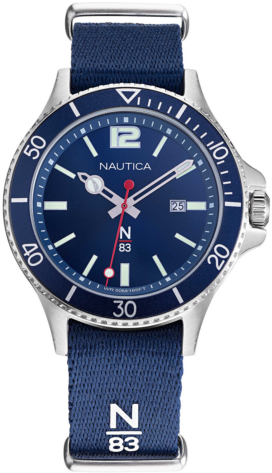 Nautica Herrklocka NAPABS904 Blå/Textil Ø43 mm - Nautica