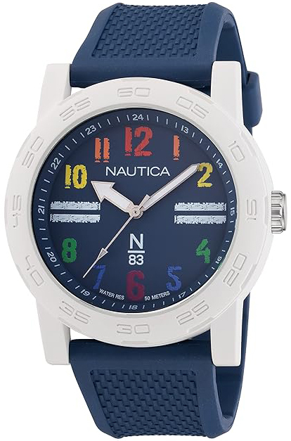 Nautica Herrklocka NAPATS304 N83 Blå/Gummi Ø44 mm - Nautica
