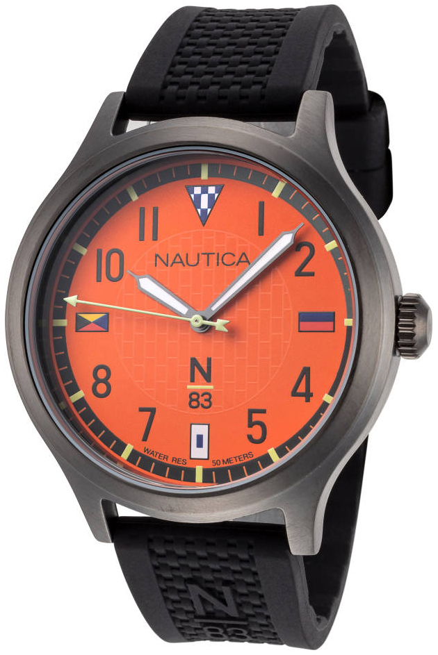Nautica Herrklocka NAPCFS915 N83 Orange/Gummi Ø43 mm - Nautica