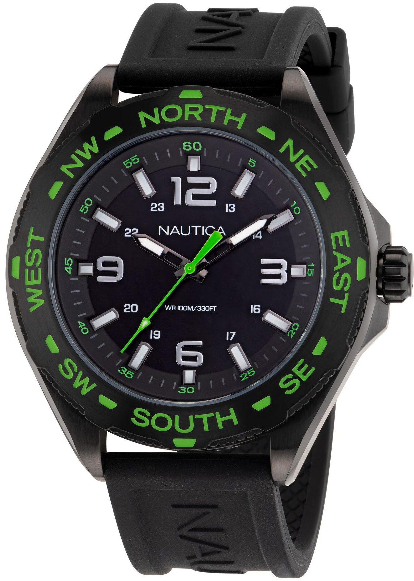 Nautica Herrklocka NAPCWS303 Clearwater Beach Blå/Gummi Ø44 mm - Nautica