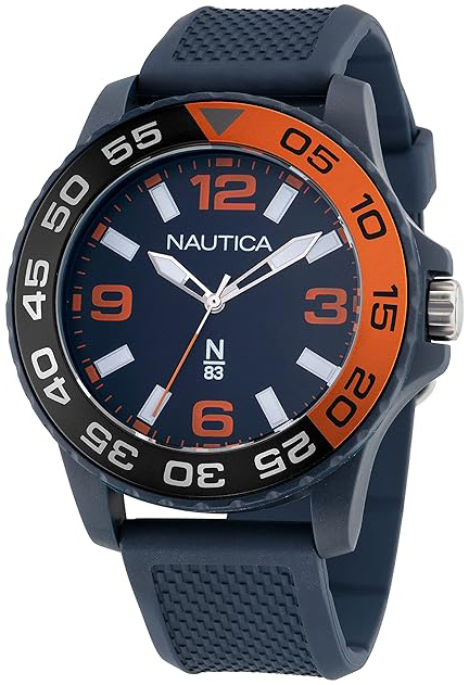 Nautica Herrklocka NAPFWS302 N83 Blå/Gummi Ø45 mm - Nautica