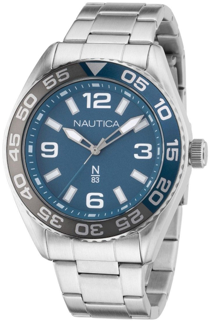 Nautica Herrklocka NAPFWS307 N83 Blå/Stål Ø44 mm - Nautica