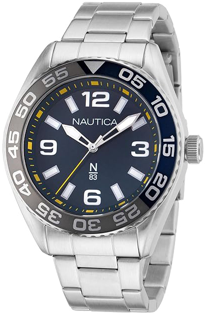Nautica Herrklocka NAPFWS308 N83 Blå/Stål Ø44 mm - Nautica