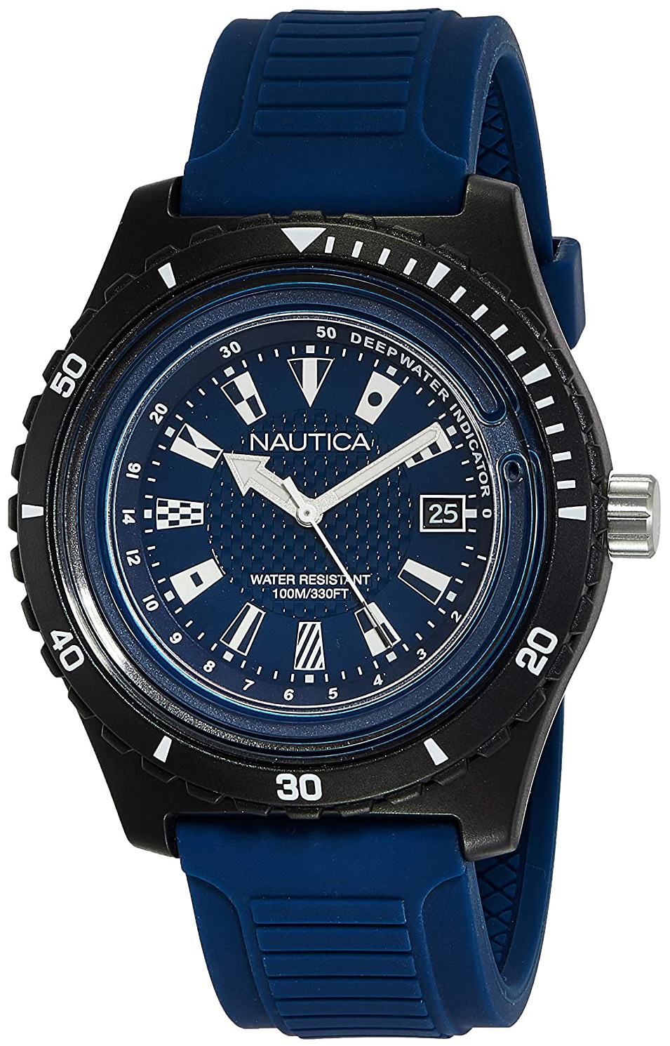 Nautica Herrklocka NAPIBZ008 Blå/Gummi Ø46 mm - Nautica