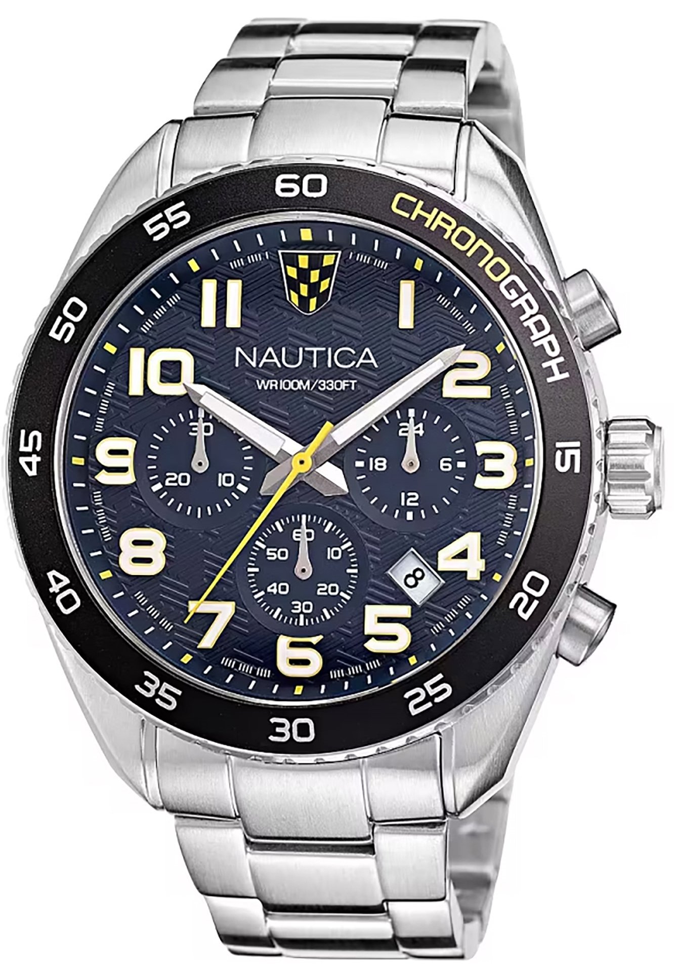 Nautica Herrklocka NAPKBS227 Key Biscane Blå/Stål Ø46 mm - Nautica