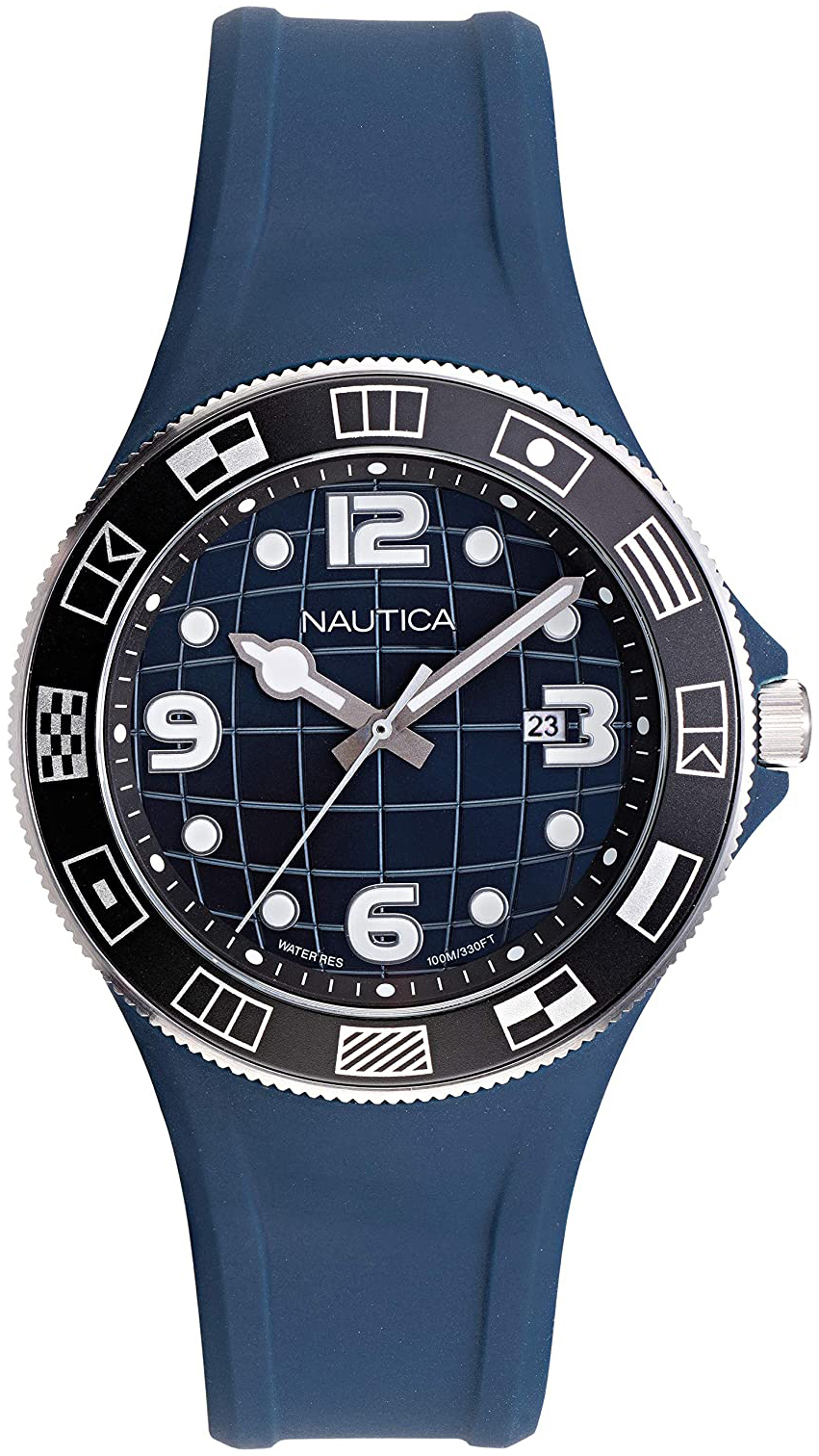 Nautica Damklocka NAPLBS901 Blå/Gummi Ø40 mm
