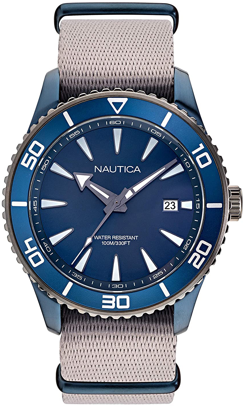 Nautica Herrklocka NAPPBF908 Blå/Textil Ø44 mm - Nautica
