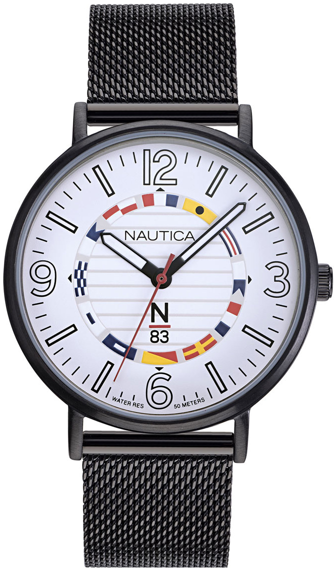Nautica Herrklocka NAPWGS904 Vit/Stål Ø41 mm - Nautica