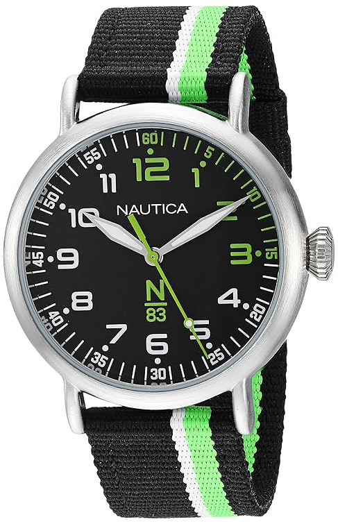 Nautica Herrklocka NAPWLS913 Wakeland Svart/Textil Ø40 mm - Nautica