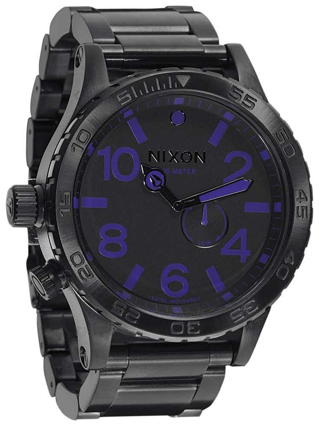 Nixon Herrklocka A057714-00 Svart/Stål Ø52 mm - Nixon