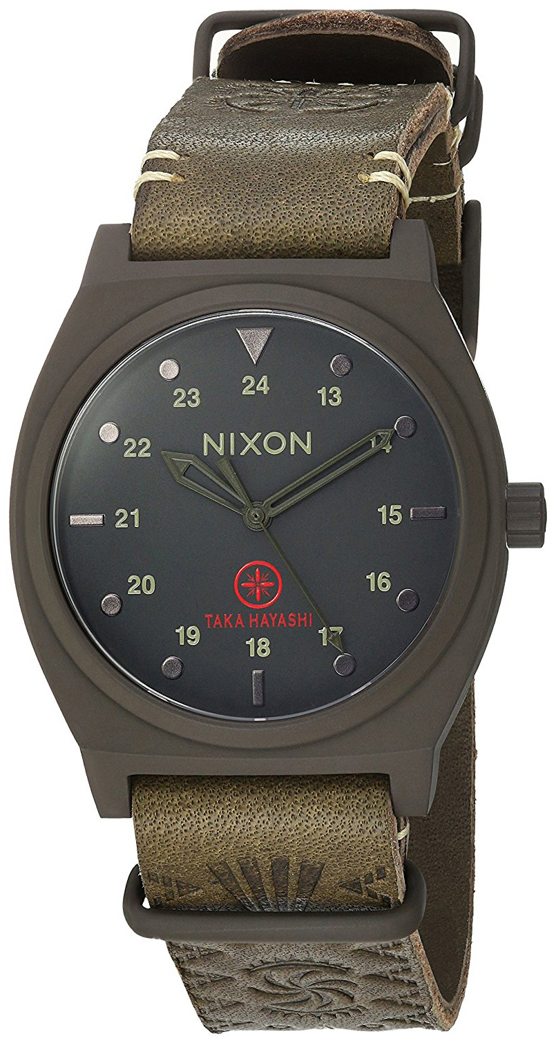 Nixon The Time Teller Herrklocka A11202528-00 Svart/Läder