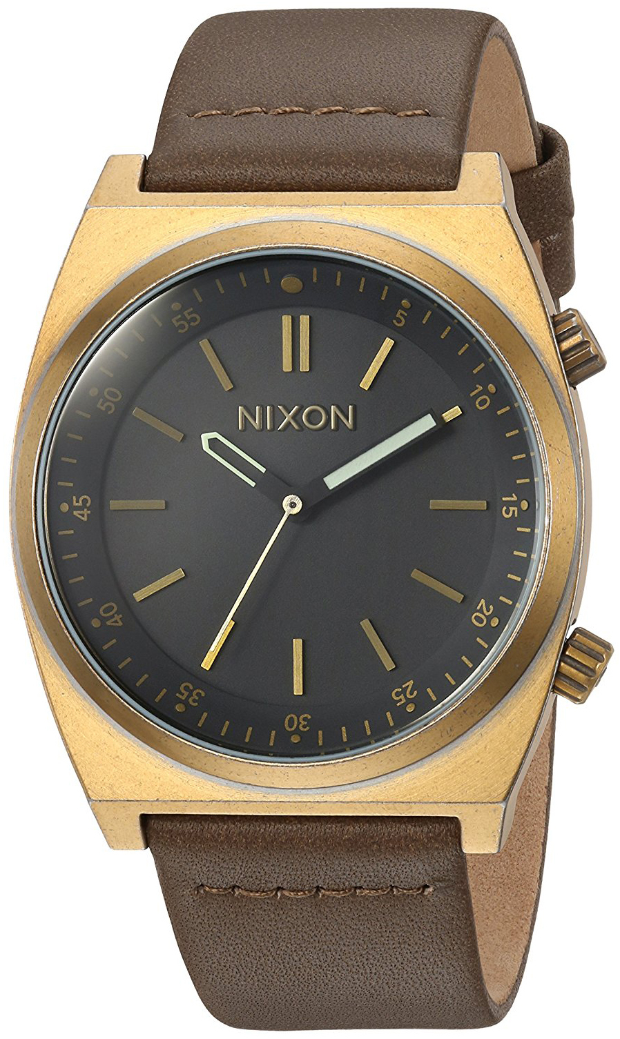 Nixon 99999 Herrklocka A11782539-00 Svart/Läder Ø40 mm - Nixon