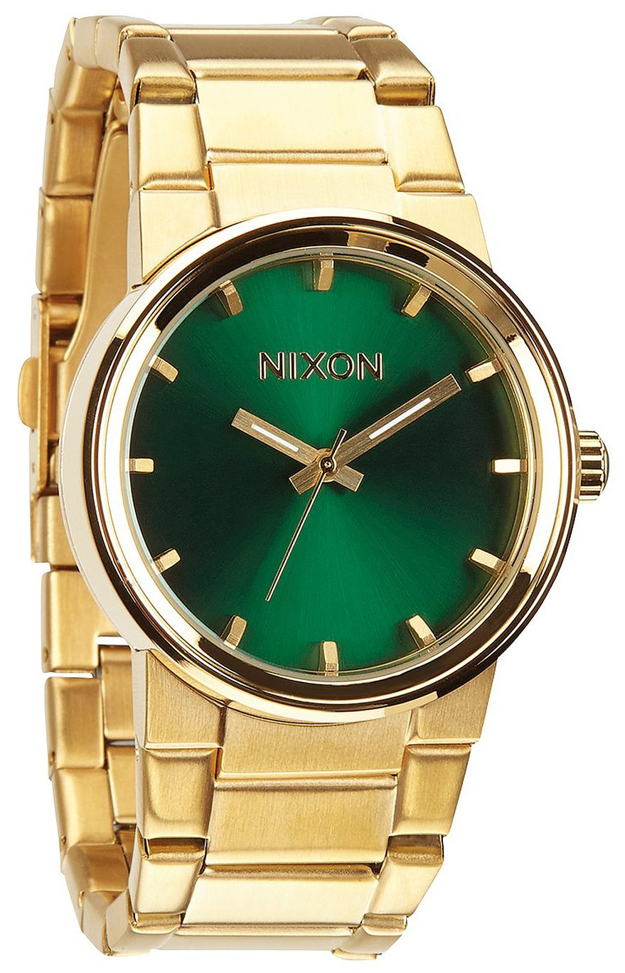 Nixon 99999 Herrklocka A1601919-00 Grön/Gulguldtonat stål Ø40 mm - Nixon