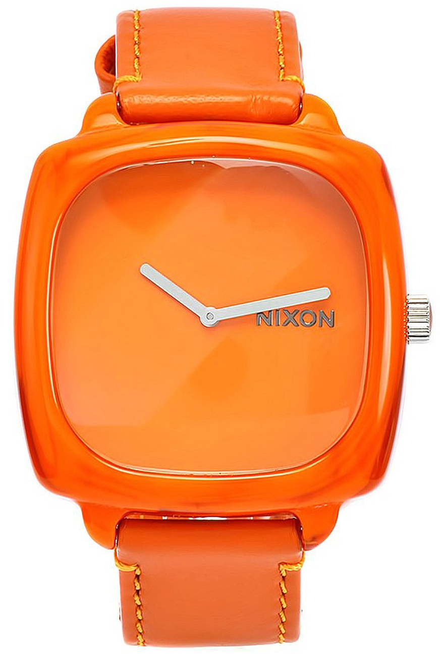 Nixon Damklocka A167877-00 Orange/Läder Ø42.5 mm - Nixon