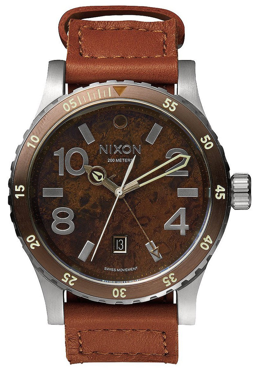 Nixon 99999 Herrklocka A2691958-00 Brun/Läder Ø45 mm - Nixon