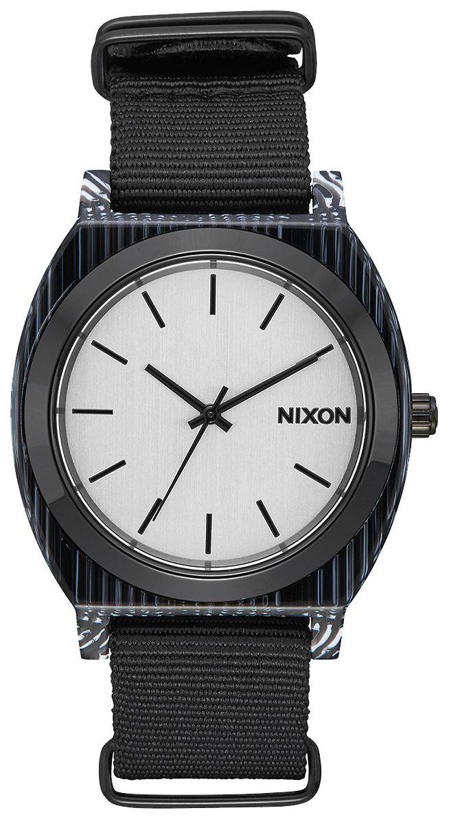 Nixon The Time Teller Herrklocka A3272345-00 Silverfärgad/Textil - Nixon