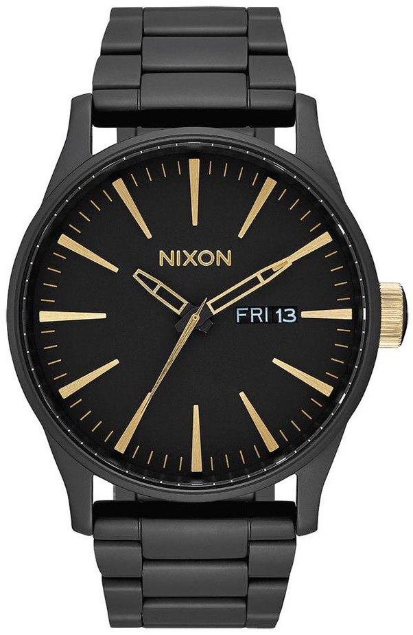 Nixon Herrklocka A3561041-00 The Sentry Svart/Stål Ø42 mm - Nixon