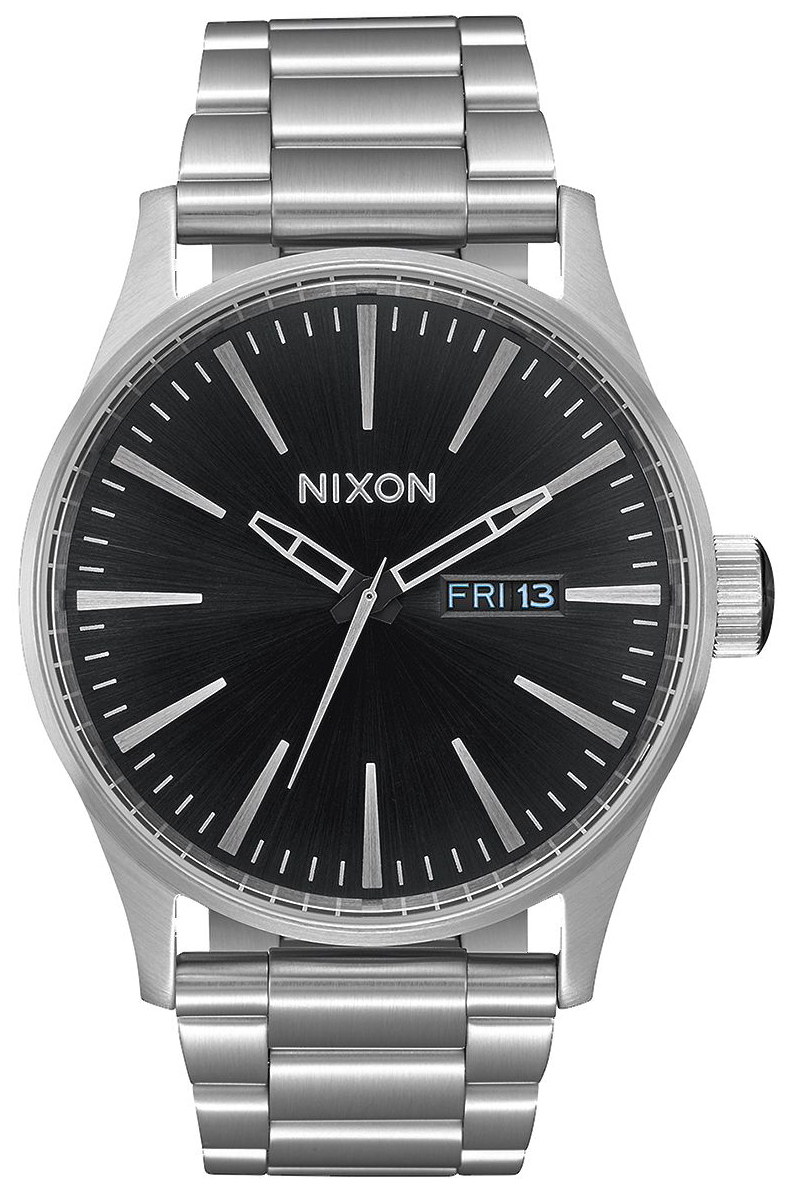 Nixon Herrklocka A3562348-00 The Sentry Svart/Stål Ø42 mm - Nixon