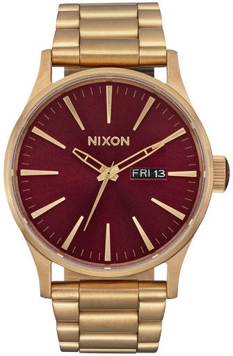Nixon Herrklocka A3565094-00 Classic Röd/Roséguldstonat stål Ø42 - Nixon