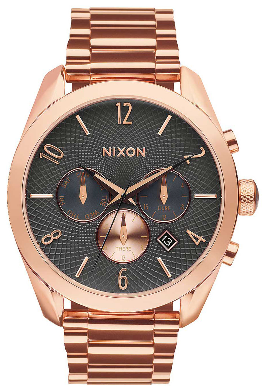 Nixon 99999 A3662046-00 Grå/Roséguldstonat stål Ø42 mm - Nixon