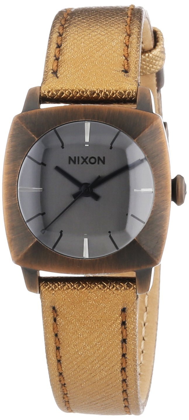 Nixon 99999 Damklocka A401894-00 Vit/Läder - Nixon