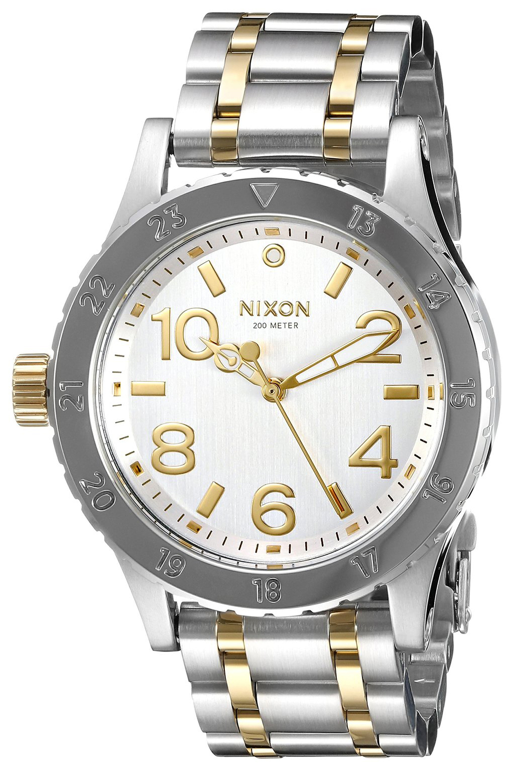 Nixon 99999 Damklocka A4101921-00 Silverfärgad/Gulguldtonat stål Ø38 mm - Nixon
