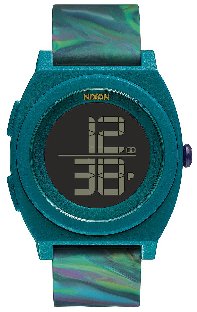 Nixon The Time Teller Herrklocka A4171610-00 LCD/Gummi - Nixon