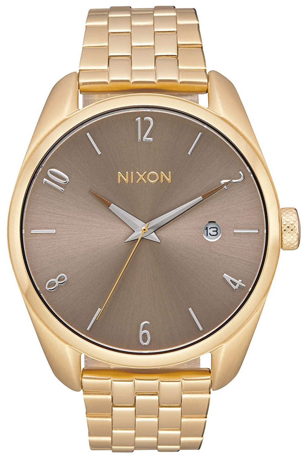 Nixon 99999 Damklocka A4182702-00 Brun/Gulguldtonat stål Ø38 mm - Nixon