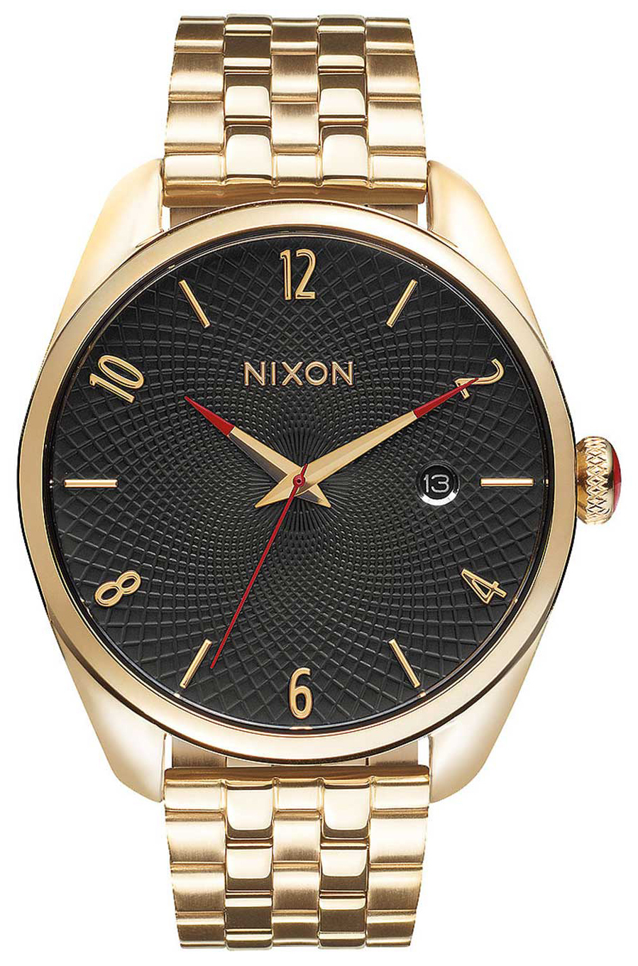 Nixon 99999 Damklocka A418510-00 Svart/Gulguldtonat stål Ø38 mm - Nixon