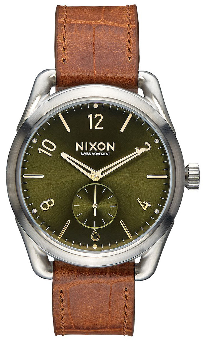 Nixon 99999 Herrklocka A4591888-00 Grön/Läder Ø39 mm - Nixon