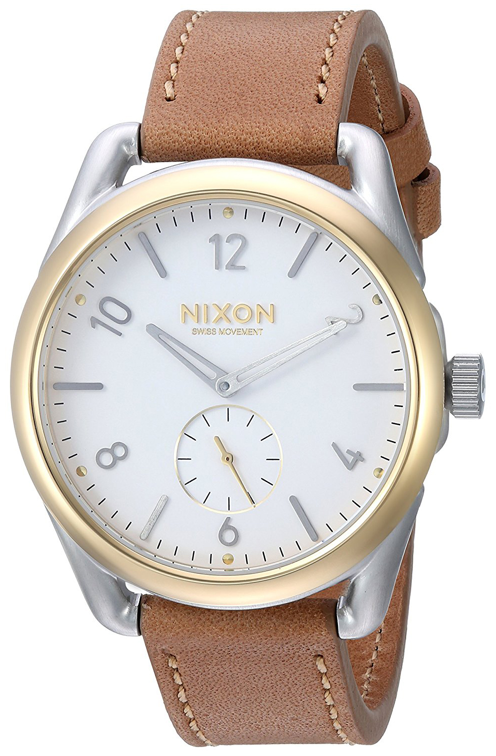 Nixon 99999 Herrklocka A4592548-00 Vit/Läder Ø39 mm - Nixon